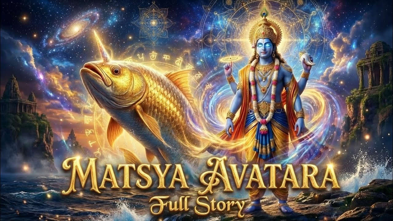 మత్స్య అవతారం | The Divine Avatar Of Lord Narayana | Full Story in Telugu | Krishnam_H