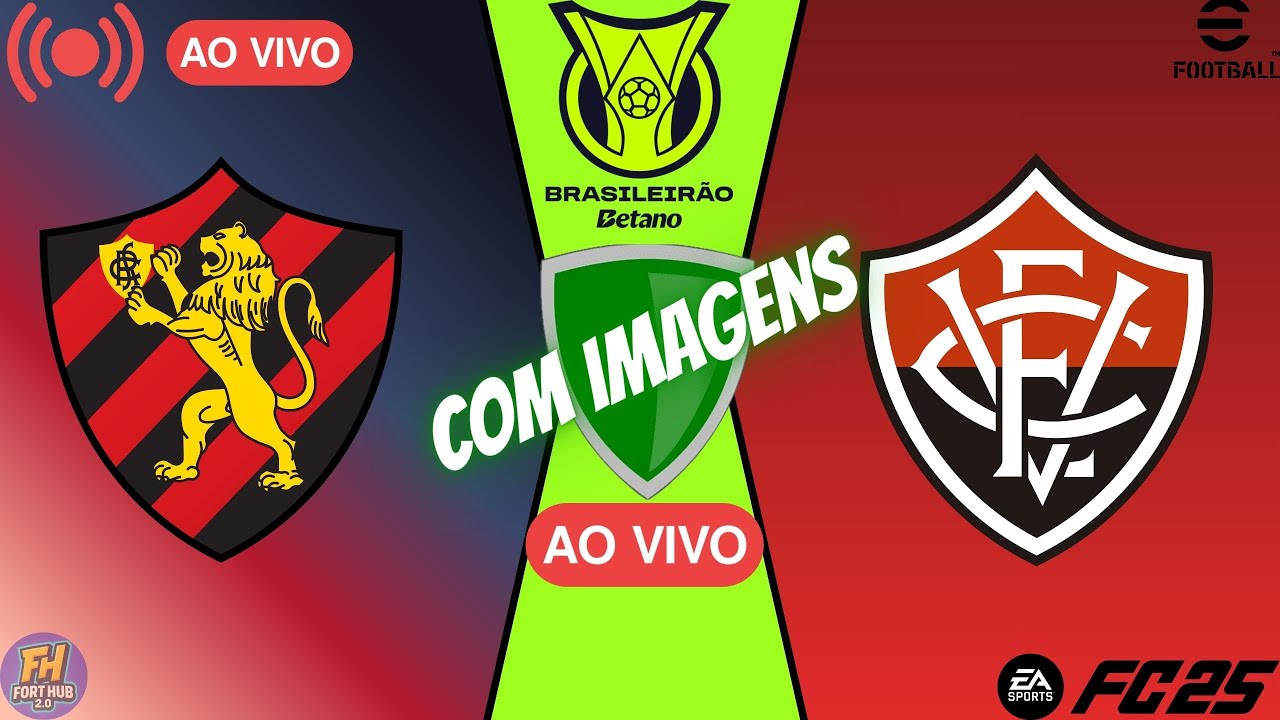 SPORT E VITORIA AO VIVO COM IMAGENS / GAMEPLAY FC25 SIMULAÇÃO