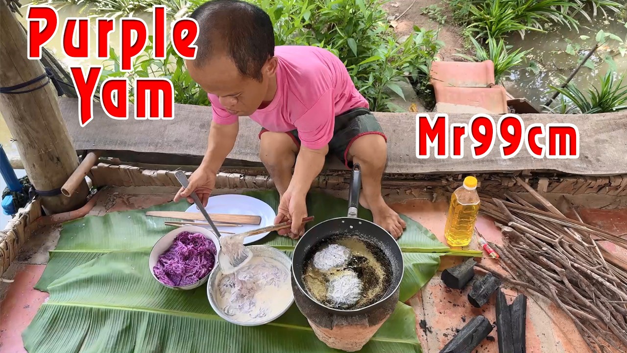 Purple yam in my hometown can also make a very special snack - Mr 99cm Kindness