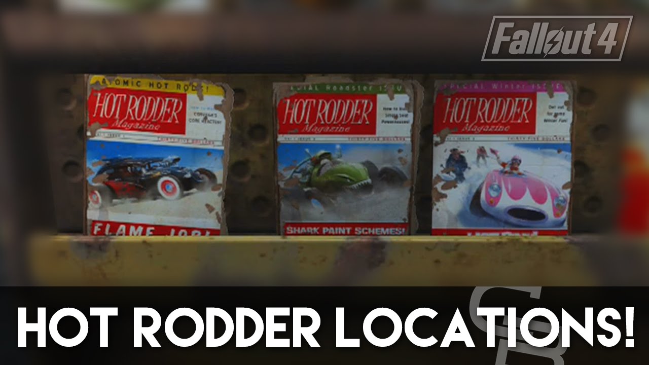 Fallout 4 - Hot Rodder Magazine Locations! (Rare Magazine Locations)