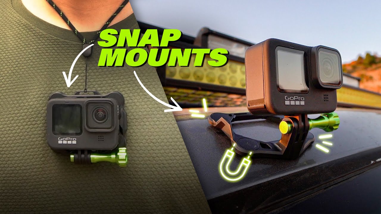 Snap Mount Pro.. Strong Magnetic Mount for GoPro & Action Cameras