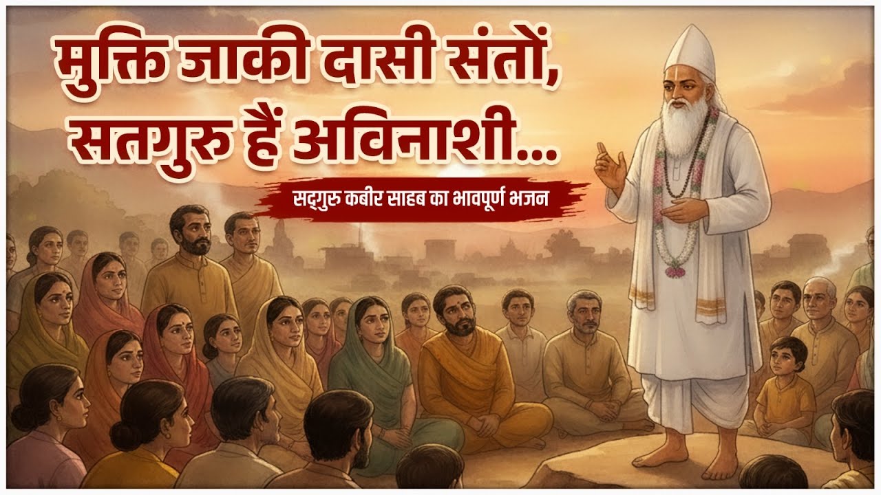 मुक्ति जाकी दासी संतों, सतगुरु हैं अविनाशी…सद्गुरु कबीर साहब का भावपूर्ण भजन l Mukti Jaki Dasi Santo