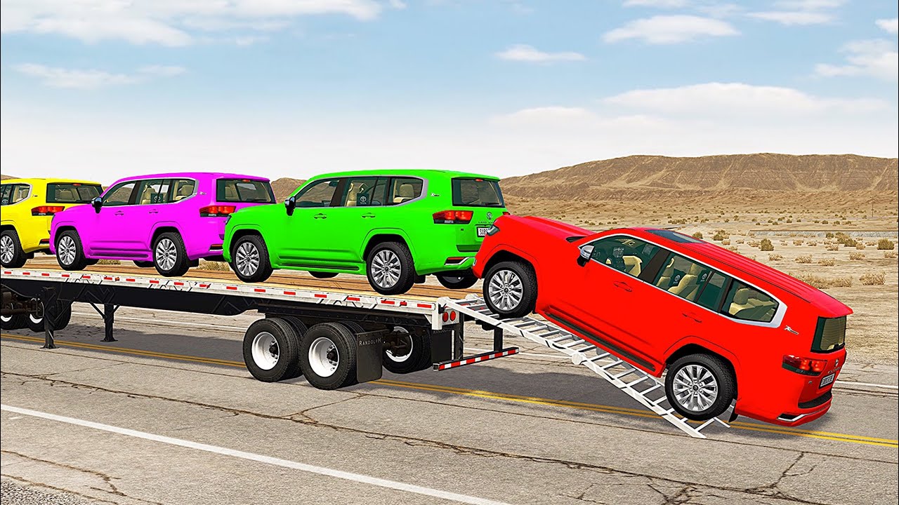 Эвакуатор Маккуин | Перевозка на грузовике - Яма против машины №754 BeamNG.Drive