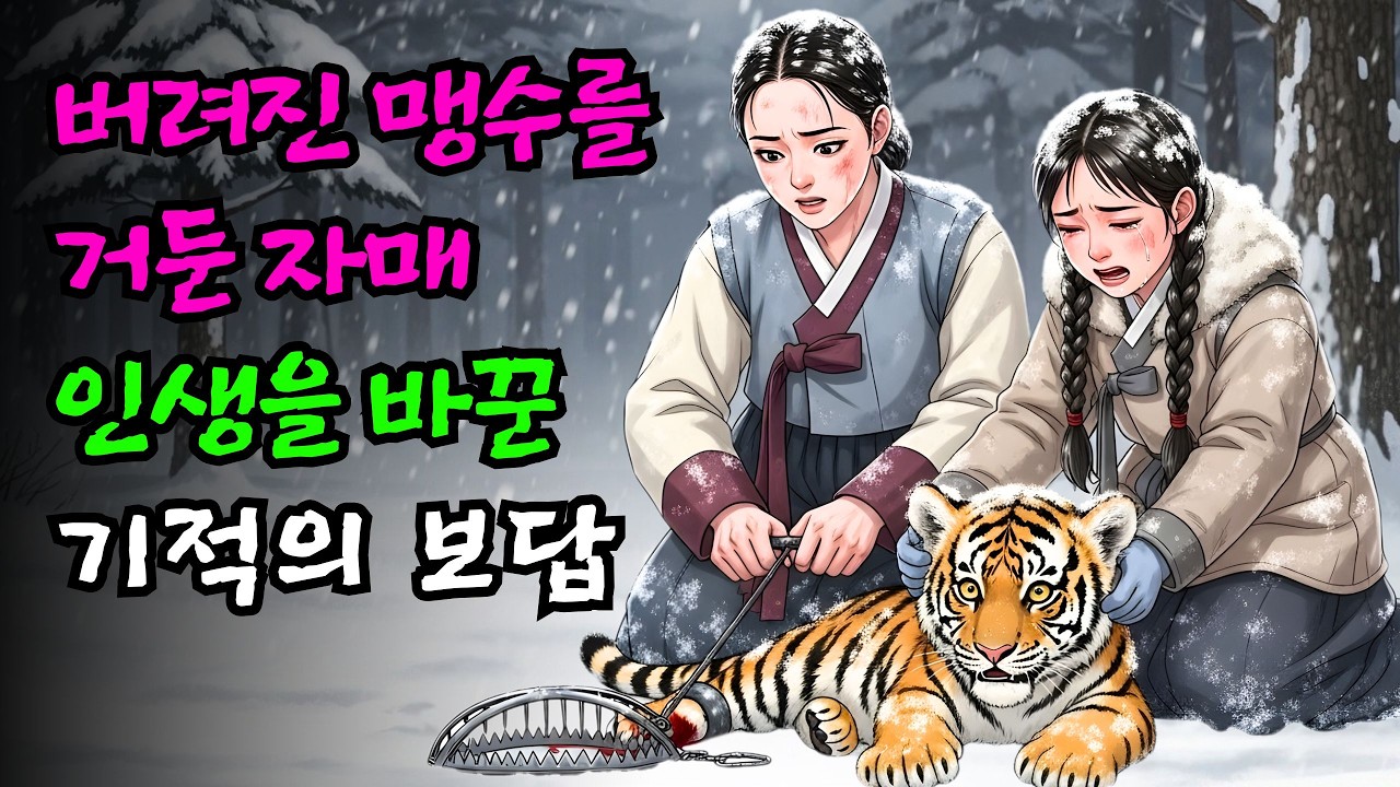 버려진 새끼 맹수를 거둔 자매, 인생을 바꾼 기적의 보답  | 야담 | 민담 | 설화 | 고전 | 옛날이야기 |야사