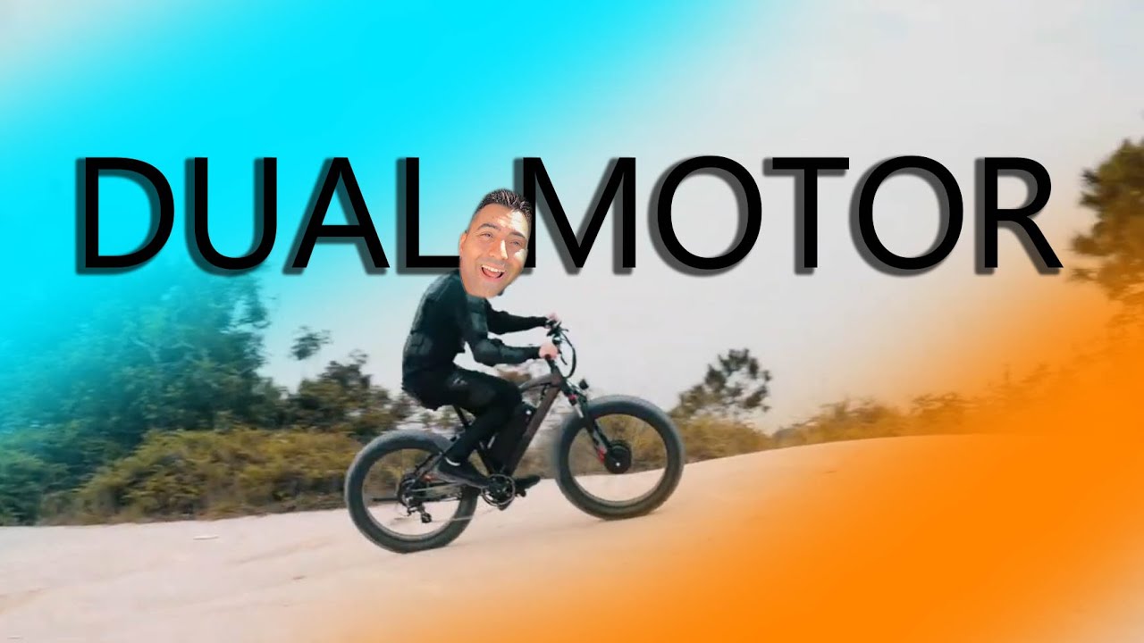 Uma BIKE elétrica a PUXAR 1000W na FRENTE e 1000W ATRÁS , TRAÇÃO INTEGRAL - QUE PEDRADA