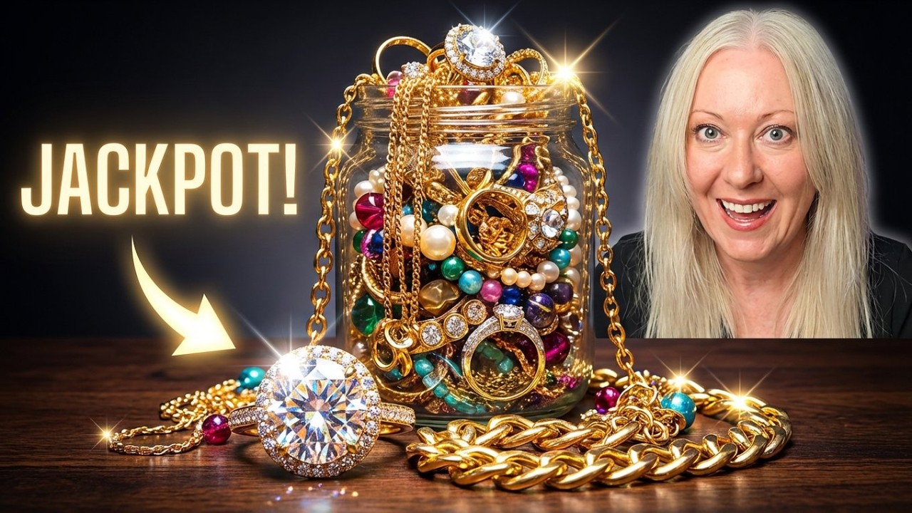 I Spent $18 on THIS Mystery Jewelry Jar &  Found 10K GOLD 925 Sterling Silver Inside BEST UNBOXING 