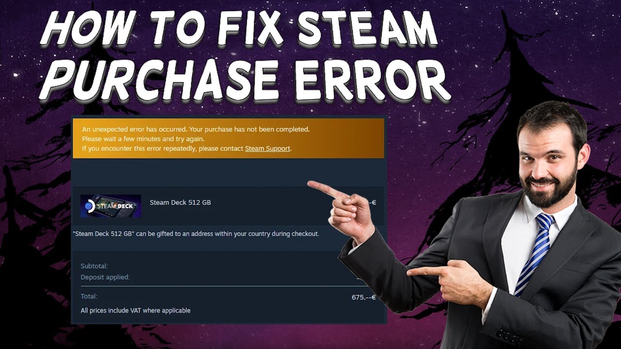 Как исправить ошибку покупки в Steam | Руководство (2024)