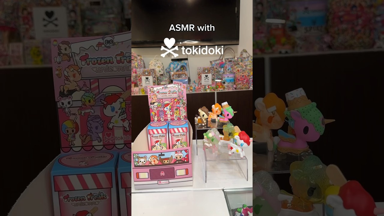 Shhh 🤫 We&rsquo;re #unboxing our final two boxes of Frozen Treats #Unicornos #ASMR style! 🦄✨ #tokidoki