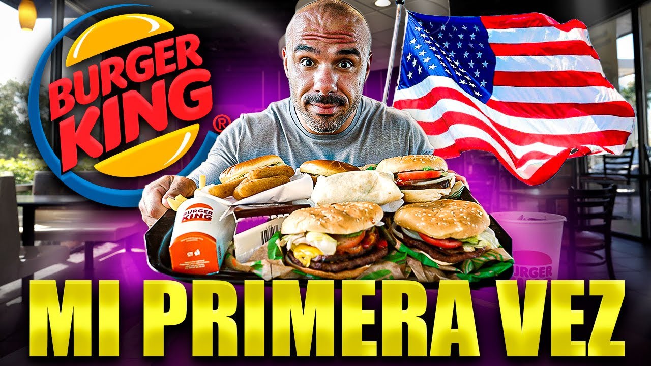 PROBANDO BURGER KING por PRIMERA VEZ en ESTADOS UNIDOS 🇺🇸