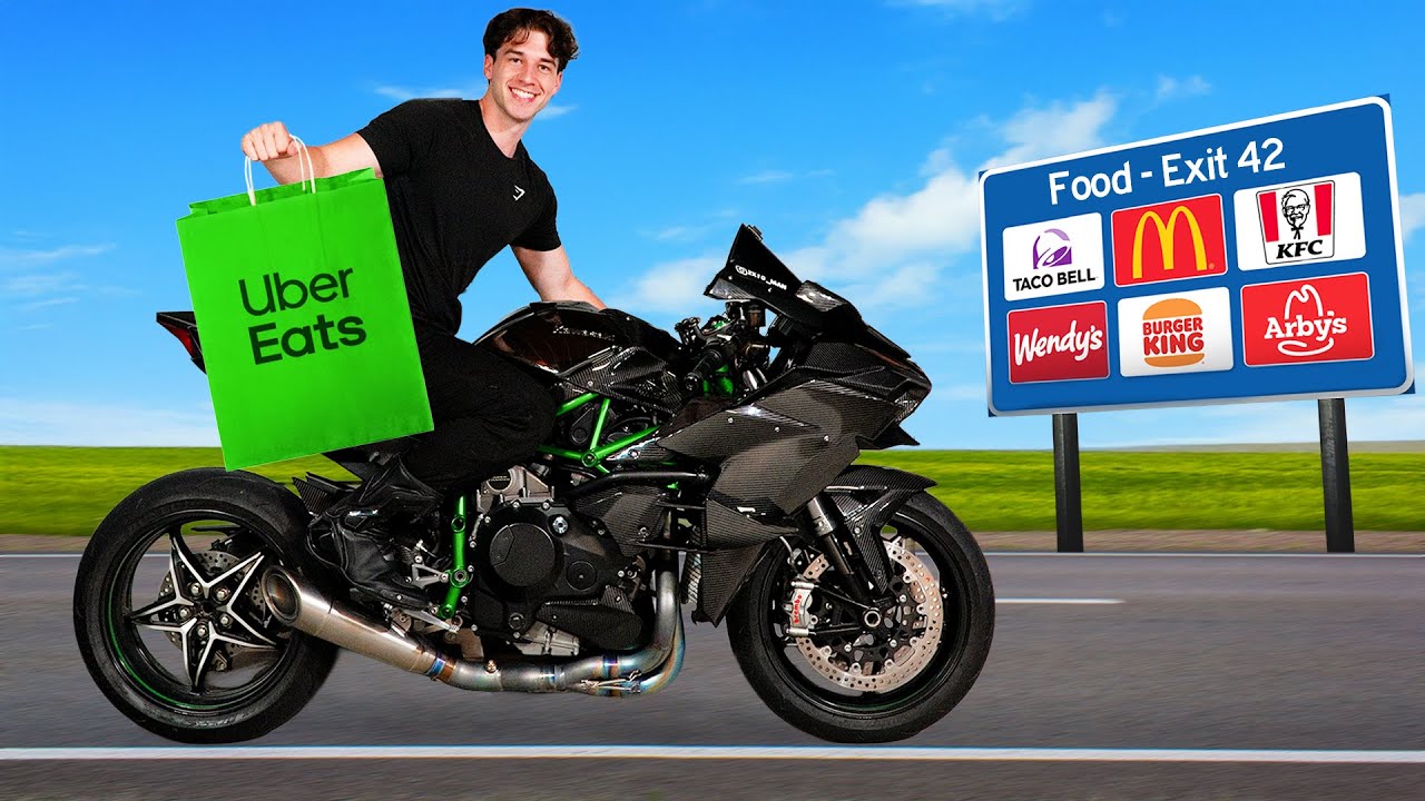 Uber Eats on a Ninja H2