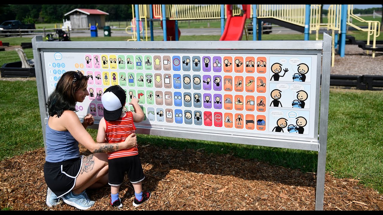 Communication board helps non-verbal kids play