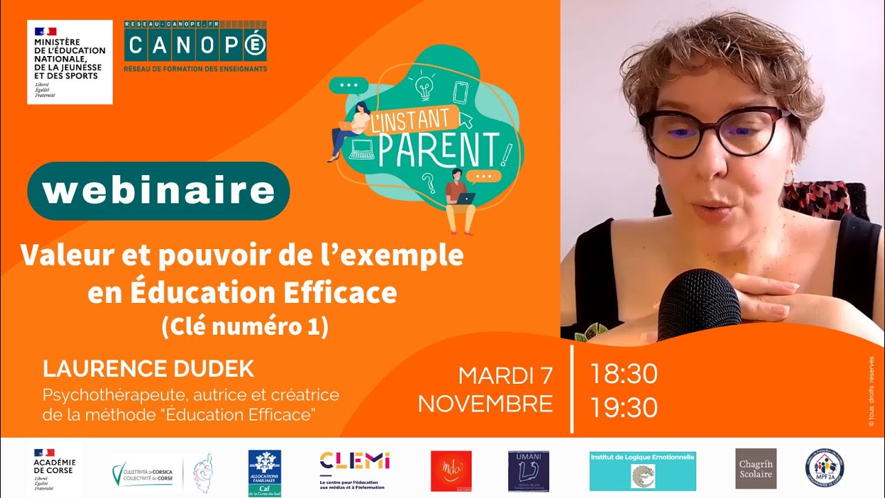 Webinaire instant parents  Laurence Dudek
