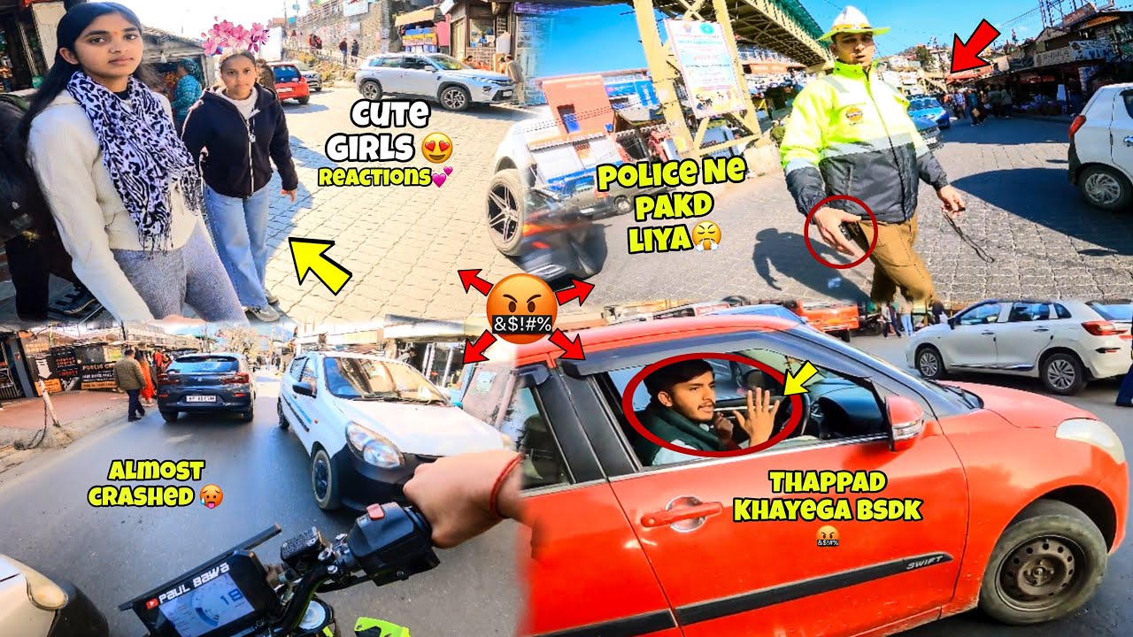 Shimla Enter Hote he police Ne Rok liya😤|| Cutegirl Reactions😍|| Ro@d R@ge in shimla 🥵