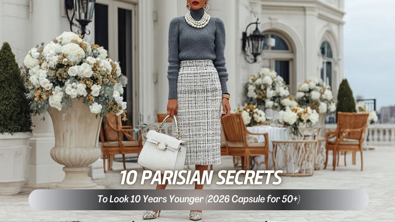10 Parisian Secrets to Look 10 Years Younger (2026 Capsule for 50+)