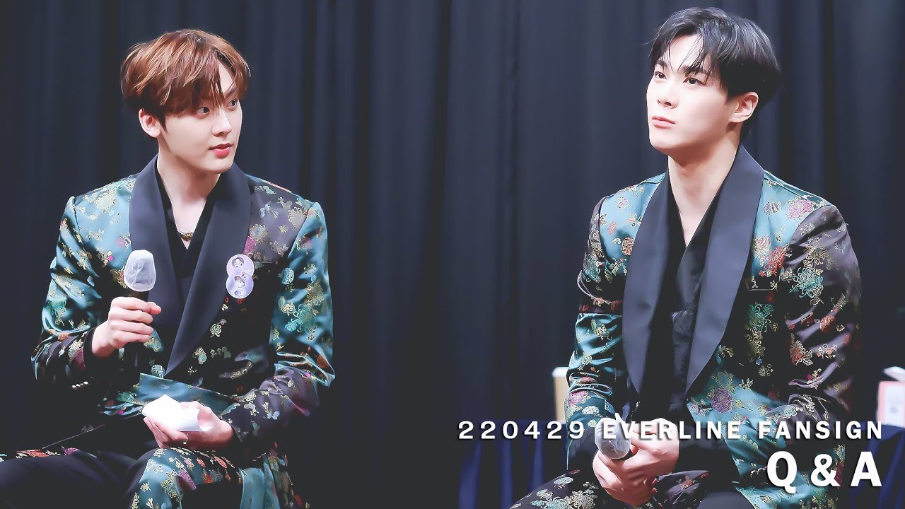 [4K] 220429 문빈&산하 MOONBIN_SANHA 에버라인 대면 팬싸 (EVERLINE FANSIGN) - TALK, Q&A