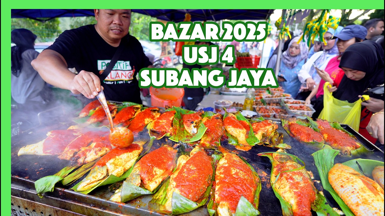Bazar Ramadan USJ 4 Subang Jaya | Bazaar Ramadhan 2025 | Malaysia Street Food | 马来西亚集市斋戒月美食