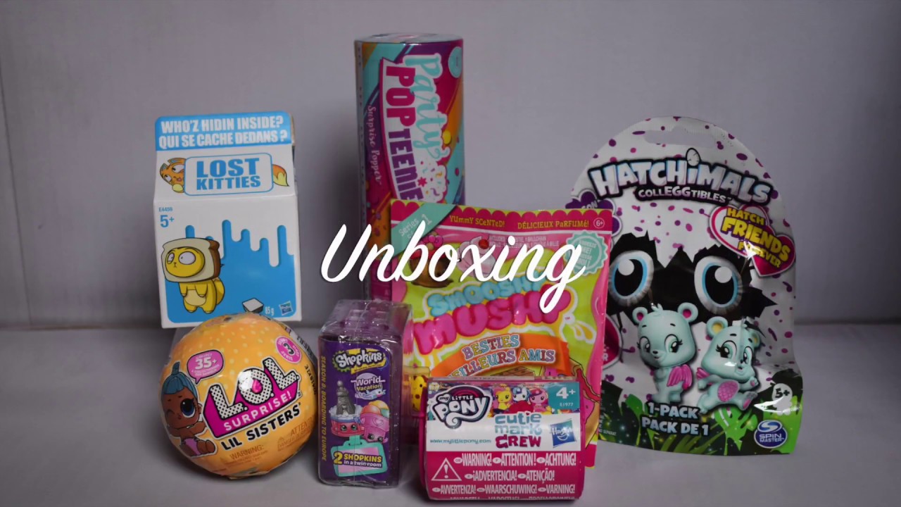 UNBOXING 🎁 Jouets surprise, smooshy, lost kitties, poupée LOL...
