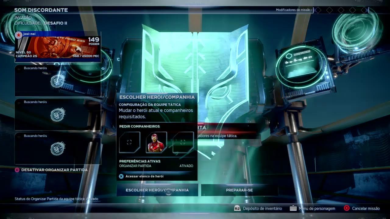 Transmissão ao vivo do PS4 de josinei marvel avengers ps4 gamplay