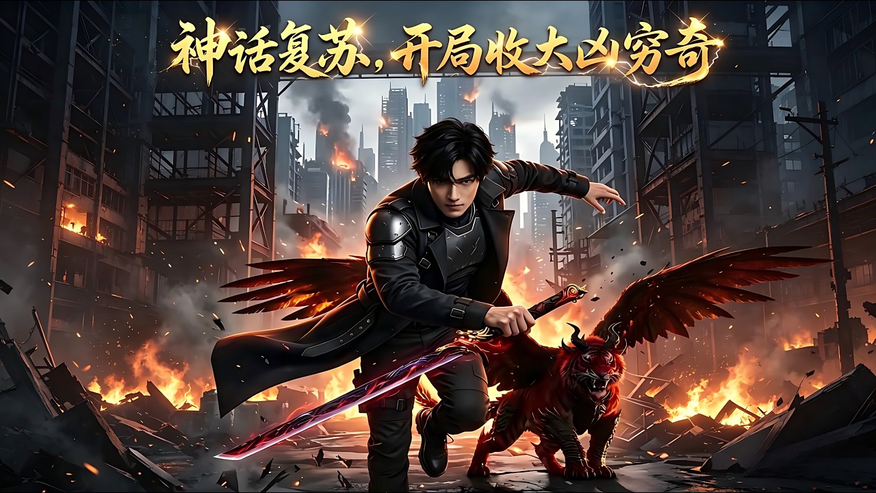 【Full Version】《神话复苏，开局收大凶穷奇》末世天灾降临，陈默重生到了末世前三天，收服末世霸主穷奇，觉醒了SSS级双异能天权与主宰#shorts video#AI短劇#梦境放映室