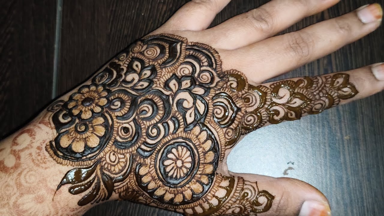 MEHNDI DESIGN||MEHNDI DESIGN EASY||MEHNDI KI EASY DESIGN||BACK HAND||Aqsa Shaikh Vlogs||