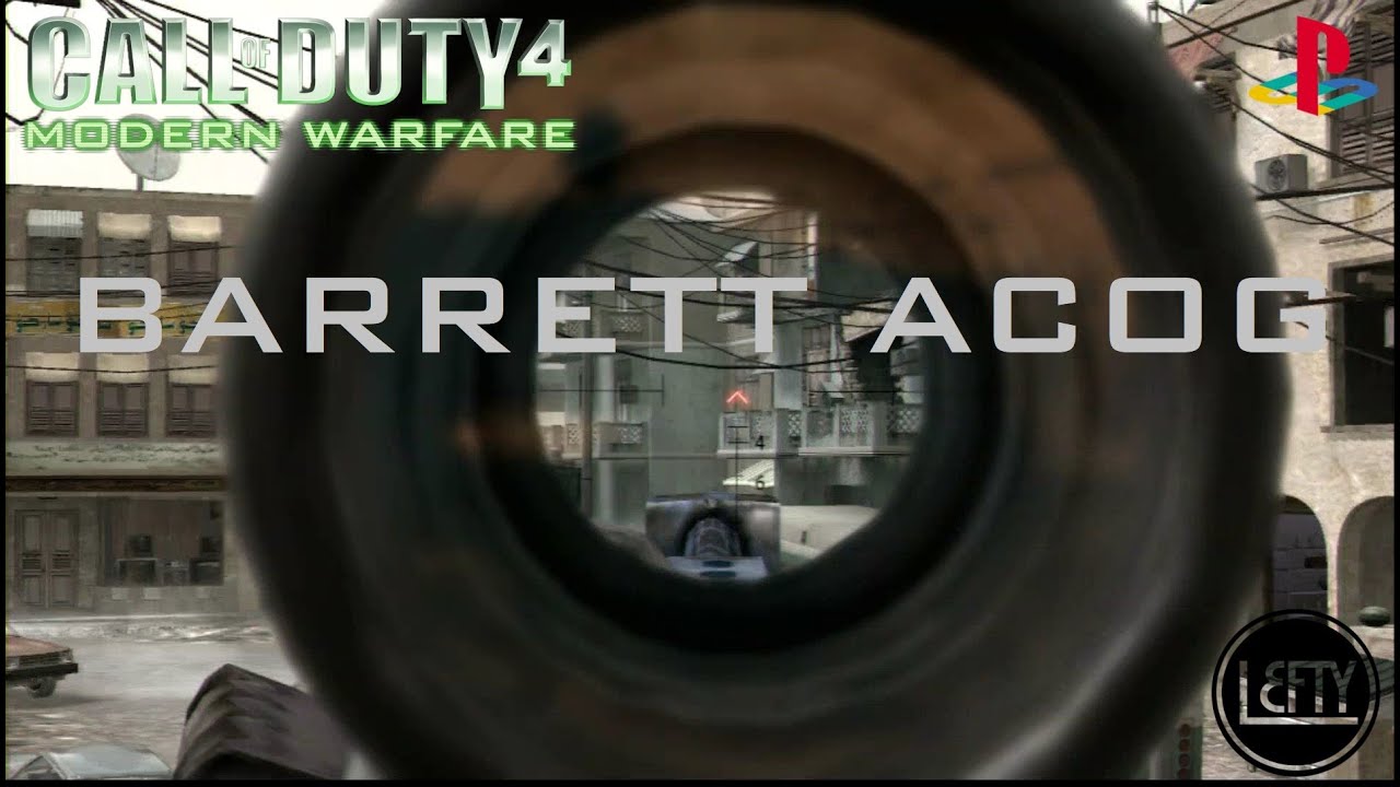 Barrett .50cal ACOG | Call of Duty 4: Modern Warfare Multiplayer Gameplay