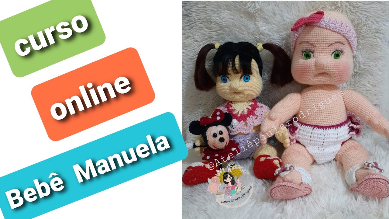 A Manuela chegou (Bebê amigurumi) apresentação