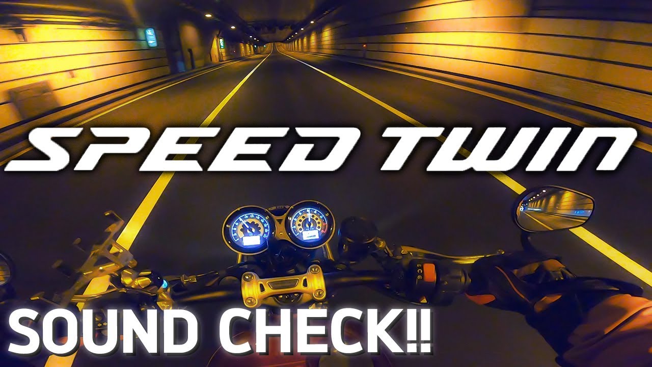 Triumph Speed Twin Sound Check!!｜トライアンフ スピードツインと夜の首都高【EG Sound Only】