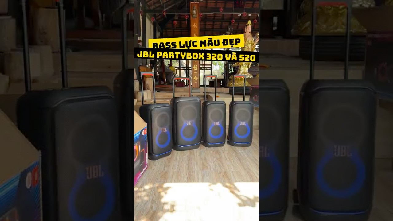 JBL Stage 320 vs 520: Đại Chiến Bass Lực - Đ&egrave;n LED Cực Ch&aacute;y! 🔊 rực rỡ #Shorts
