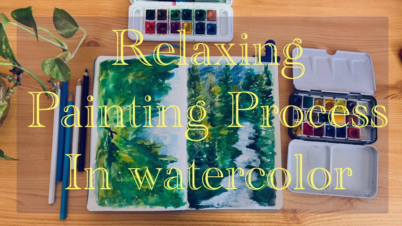 🎨Watercolor Painting and Relaxation 😌
