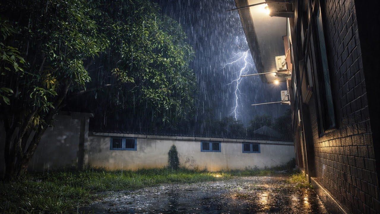 Heavy Rain Sounds for Sleeping | Natural Rain for Deep Sleep 