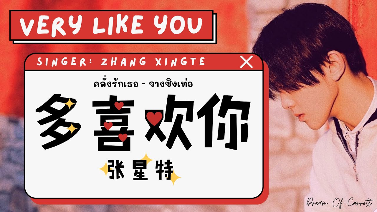 [THAISUB] คลั่งรักเธอ - จางซิงเท่อ 《多喜欢你 - 张星特》