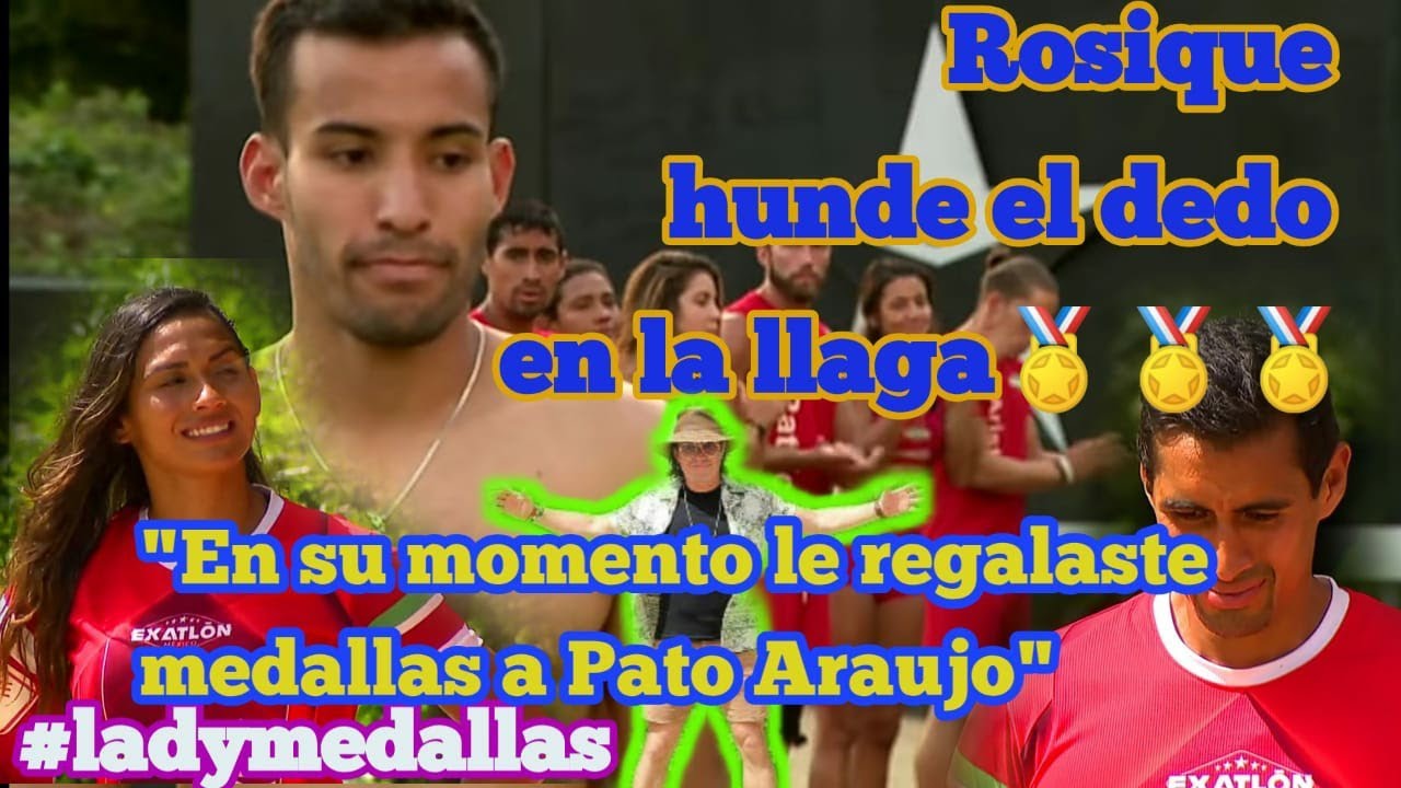 #Exatlon  ROSIQUE RECUERDA PENOSO MOMENTO EN QUE ZUDIKEY LE REGALA MEDALLAS A PATO ARAUJO 🏅🏅🏅🏅