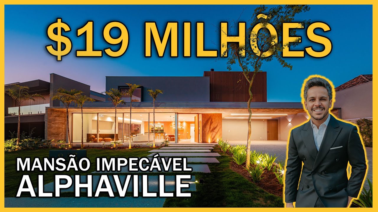 MANSÃO DE R$19.000.000,00 EM ALPHAVILLE - SÃO PAULO - PROJETO COM UMA VISTA IMPAGÁVEL!