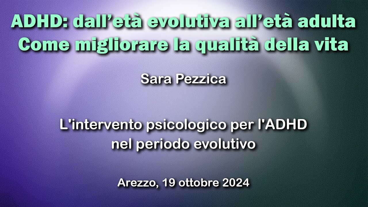 L'intervento psicologico per l'ADHD nel periodo evolutivo