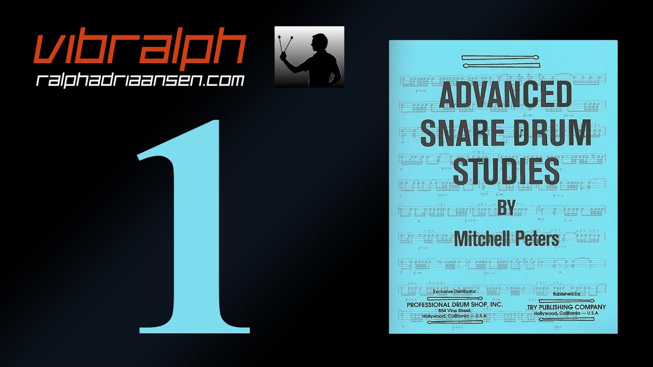 Vibralph - Etude 1 / Advanced snare drum studies (Mitchell Peters)