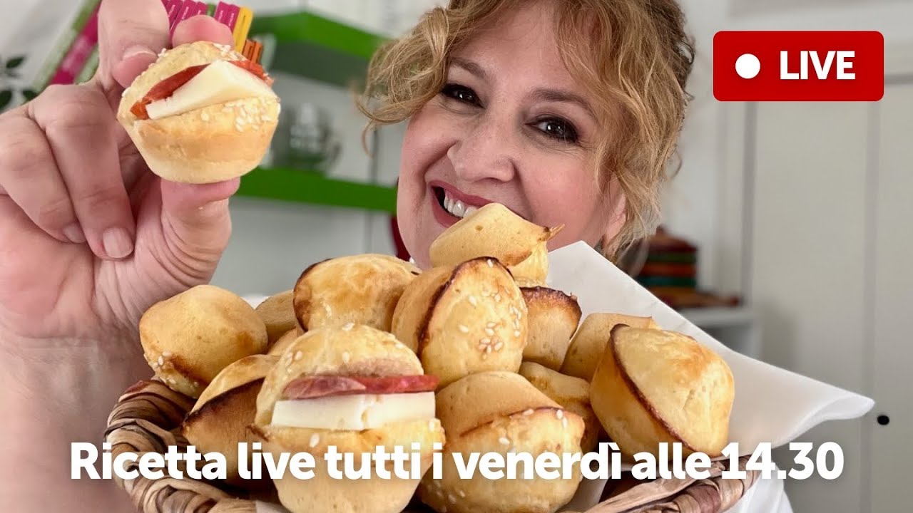 ECCEZIONALI 🍔 panini così non li avevi mai fatti! Con lo stampo di muffin 🔴 Live