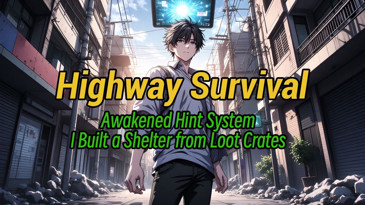 Highway Survival: Awakened Hint System, I Built a Shelter from Loot Crates #anime #manga #adventure