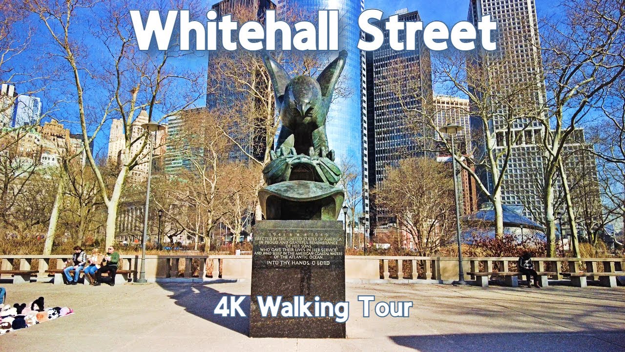 【4K】𝐖𝐀𝐋𝐊 🇺🇸 Whitehall Street in NYC