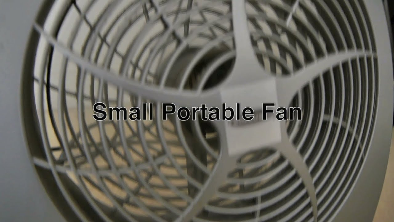 Small Portable Fan as Cheap Electric Desk / Room Cooling or Simple Window Ventilation System Fans