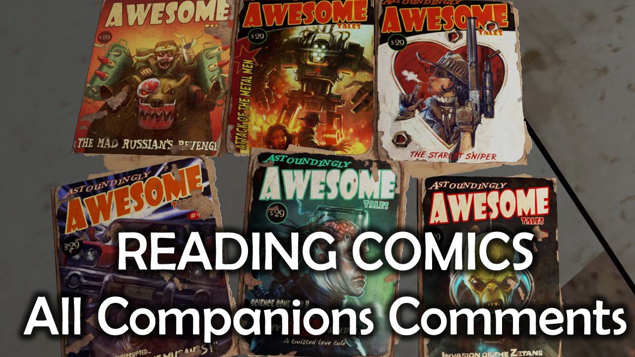 Fallout 4 - Reading Comics - All Companions Comments