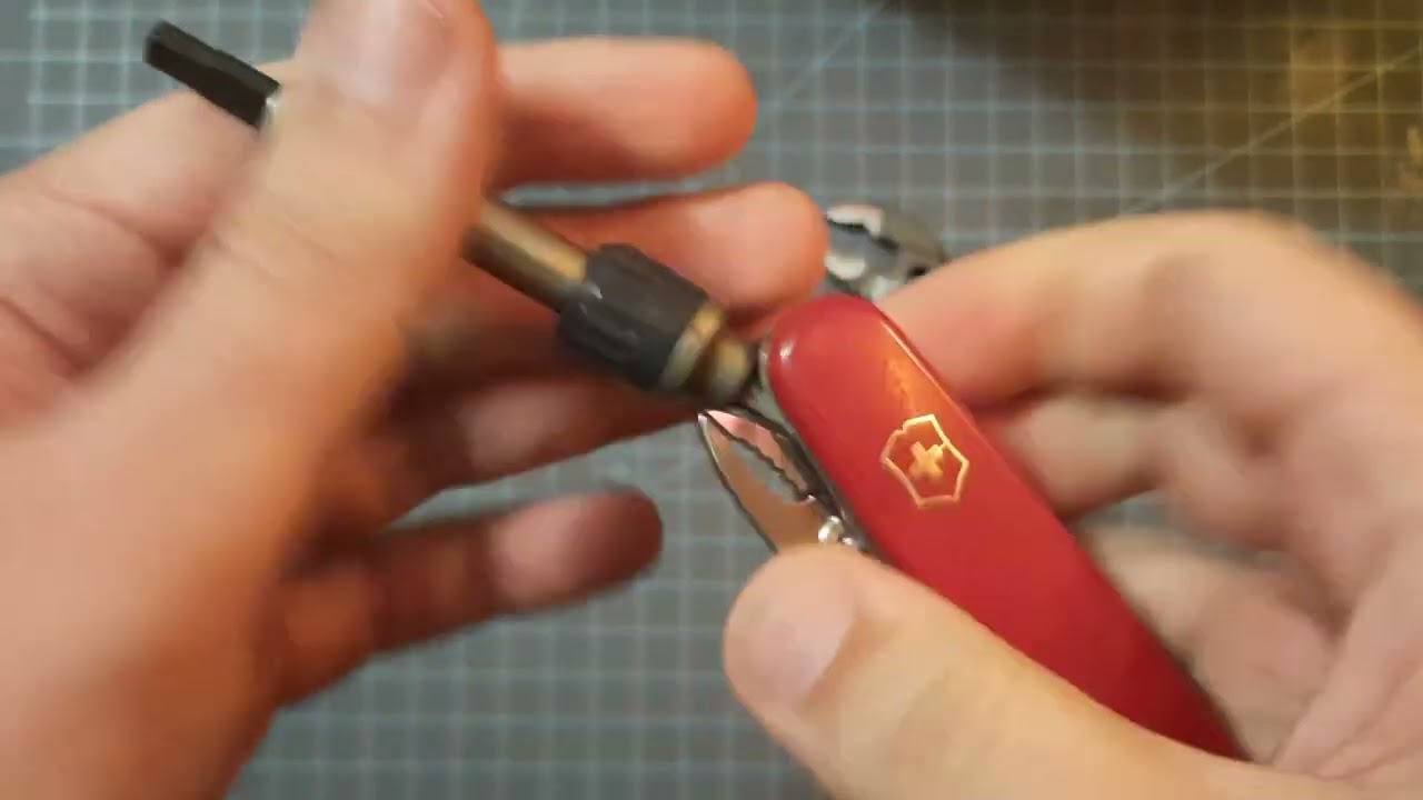 bit driver hack!   using a victorinox or knipex 5