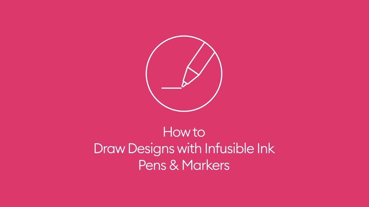 How to Draw Designs with Infusible Ink Pens & Markers | Beginner