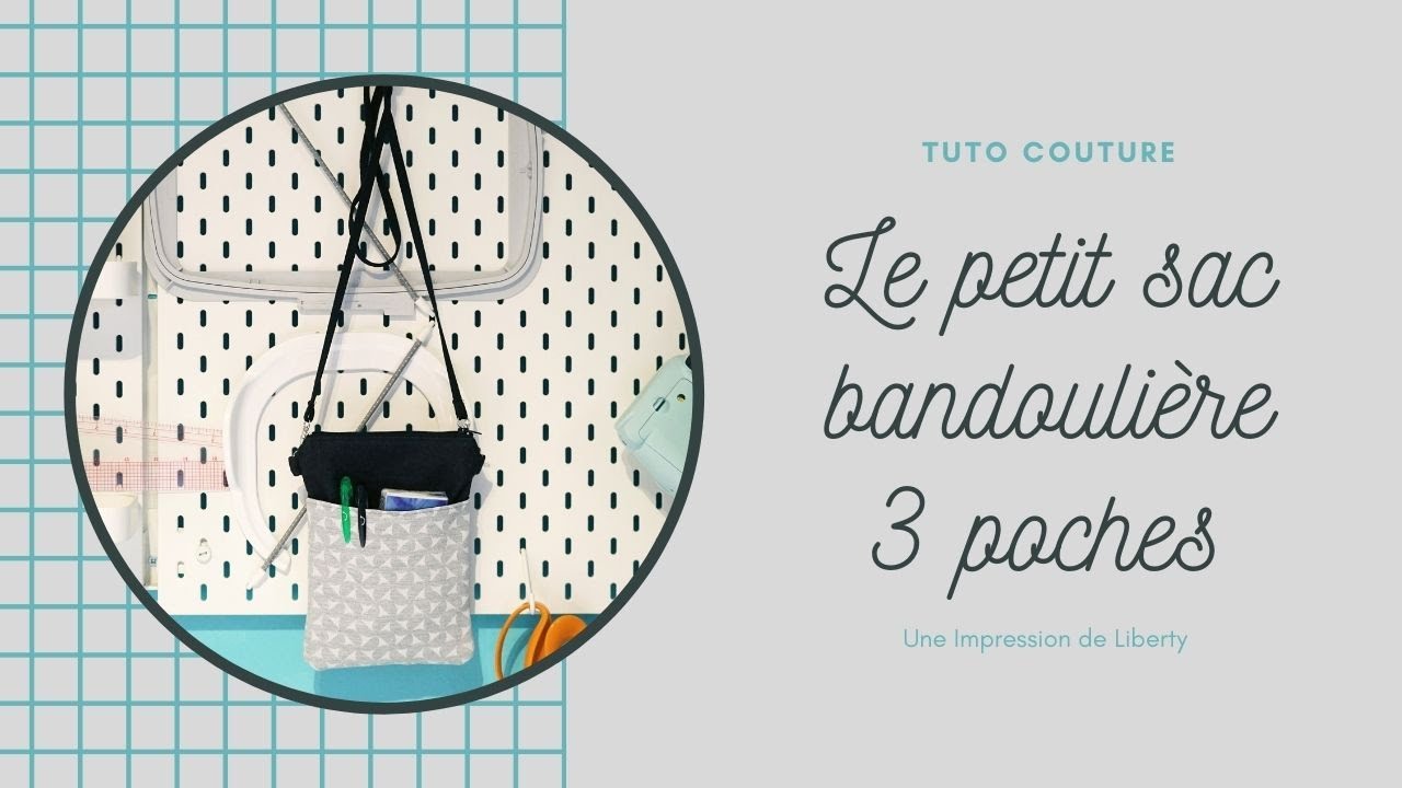 Tuto: Le petit sac bandoulière avec 3 poches