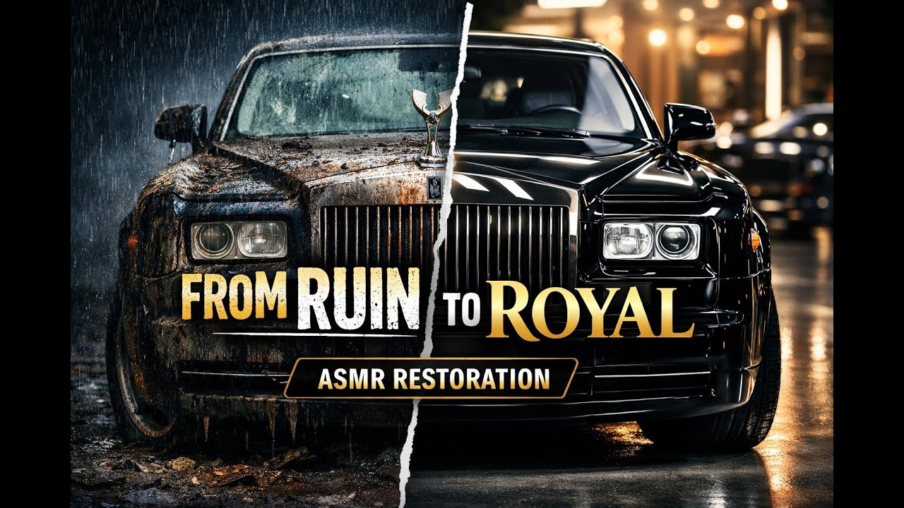 ASMR Restoration of a Flooded Black Rolls-Royce Phantom | From Ruin to Royal