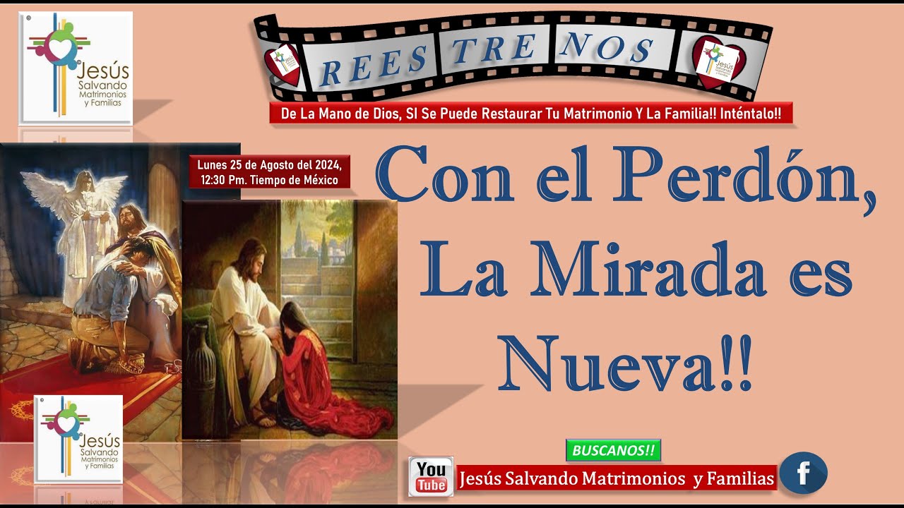 Con El Perdón, La Mirada es Nueva!! #restaruracionmatrimonial, #NoAlDivorcio, #SíSePuedeRestaurar,