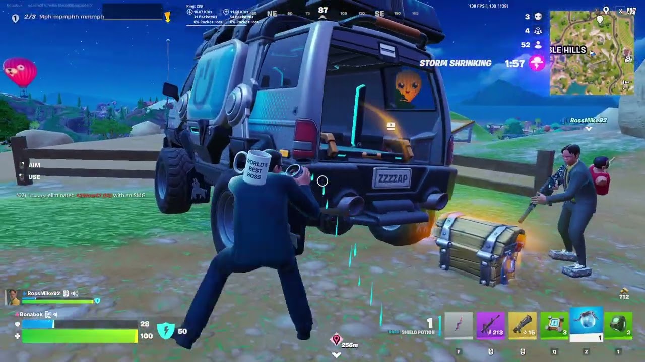 Fortnite Bonabok C7S1, Duo with Mike, killing players from Dunder Mifflin! STICK OF TRUTH! WE WON!