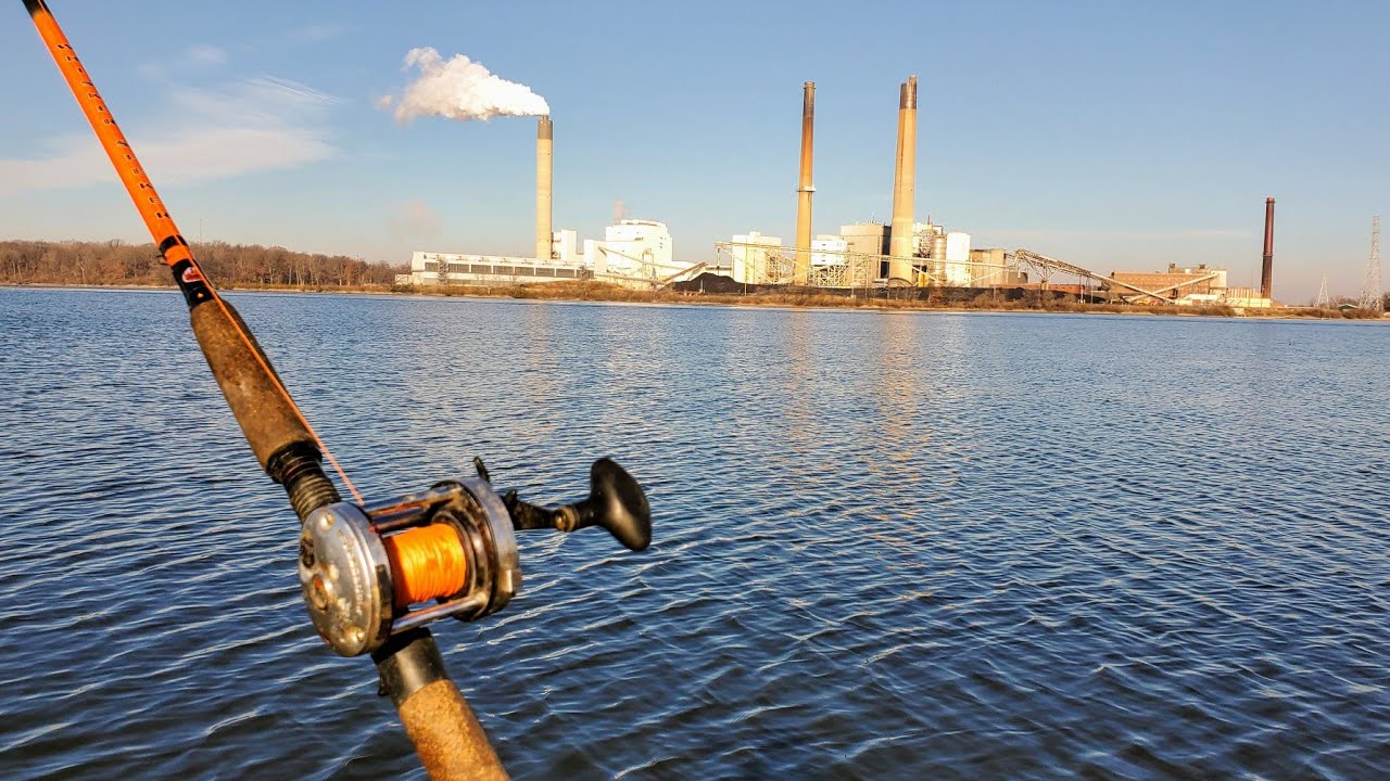 Fishing a Power Plant Lake in Winter! (Fast Action)