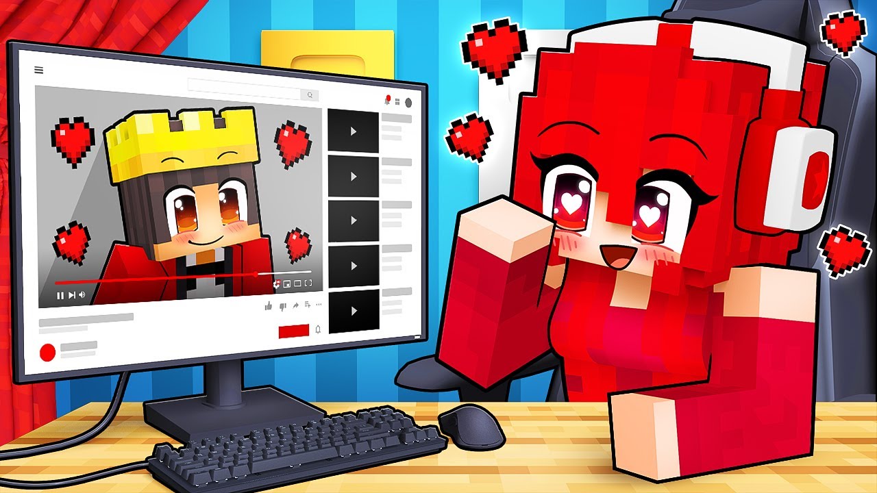 Youtuber Has a Crush on Me in Minecraft!