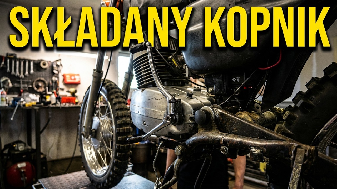 🥾 DZIURY W BUCIE OD KOPNIKA? JUŻ NIE - składany kopnik do WSKi DIY | WSK Sport ⭐ #13