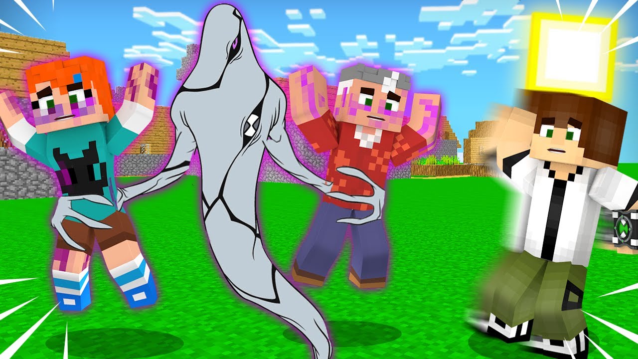 BEN 10 AİLESİ GÖLGE HAYALETİN ELİNDE!😱👻  - Minecraft